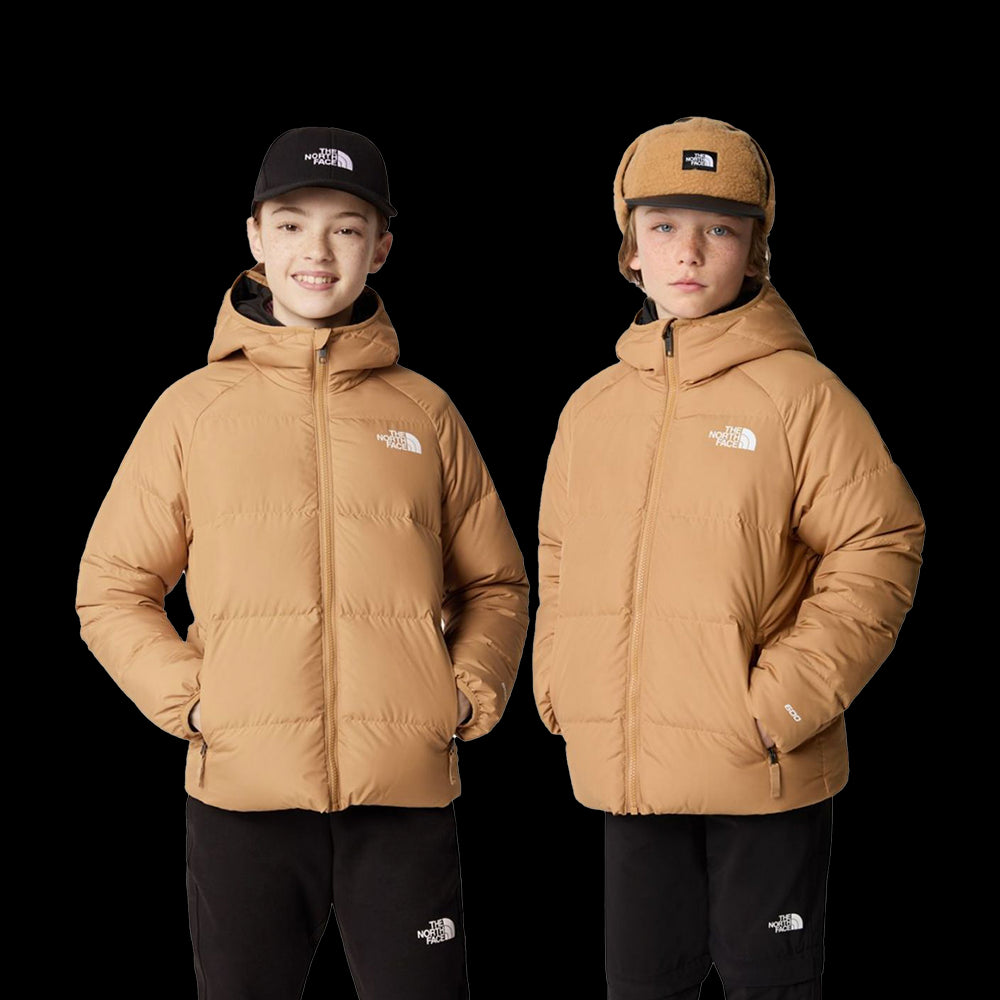 B REVERSIBLE NORTH DOWN HOODED JACKET