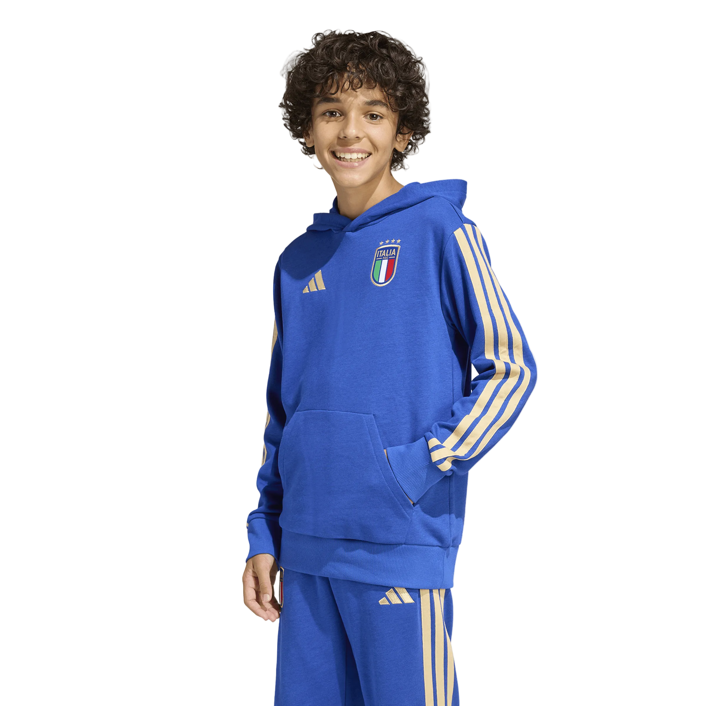 FELPA CON CAPPUCCIO FIGC JUNIOR