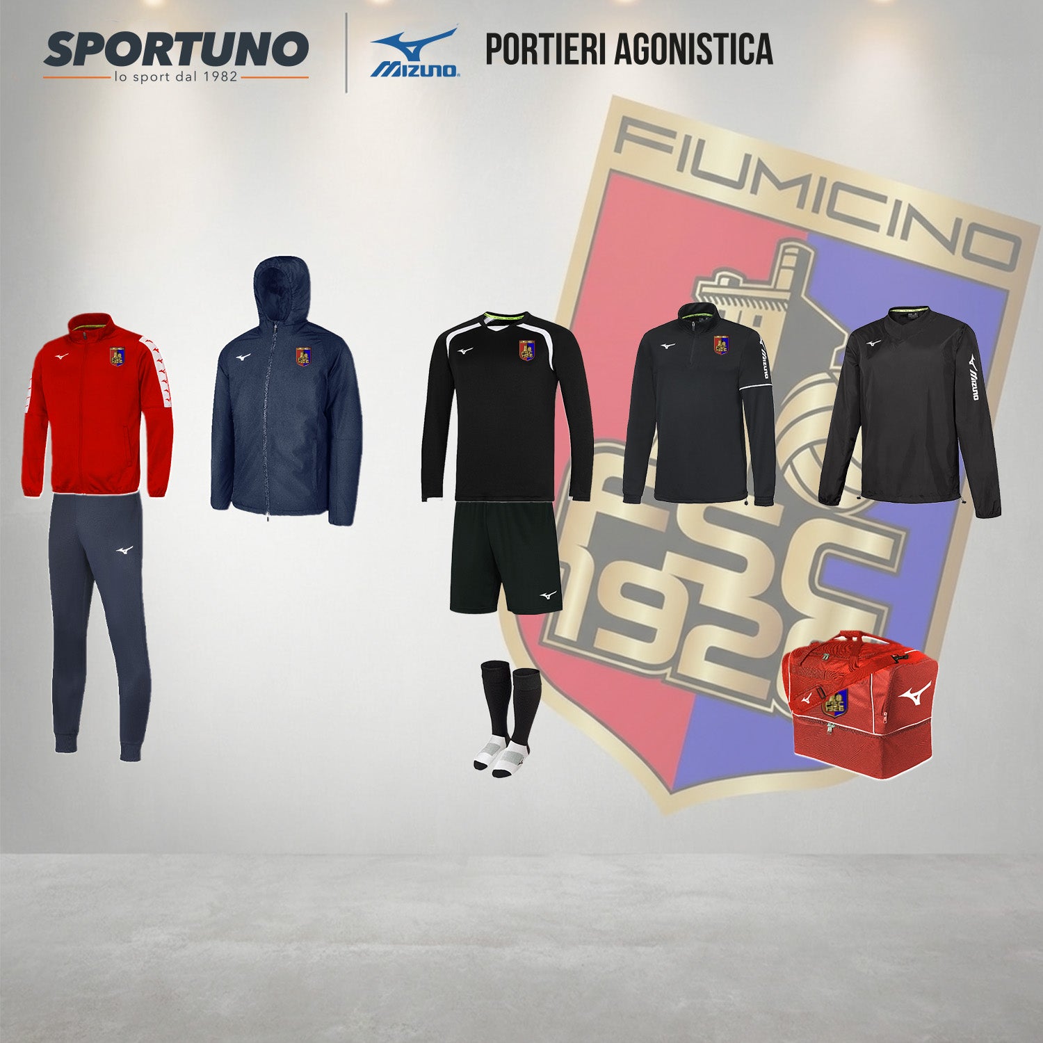 KIT AGONISTICA PORTIERE  FIUMICINO CALCIO