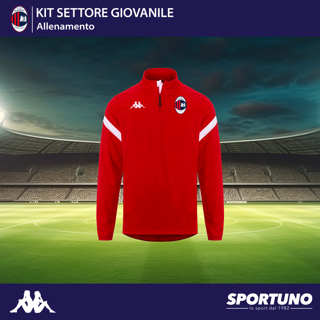 ACADEMY LADISPOLI FELPA  ALLENAMENTO GIOCATORE SCUOLA CALCIO/AGONISTICA