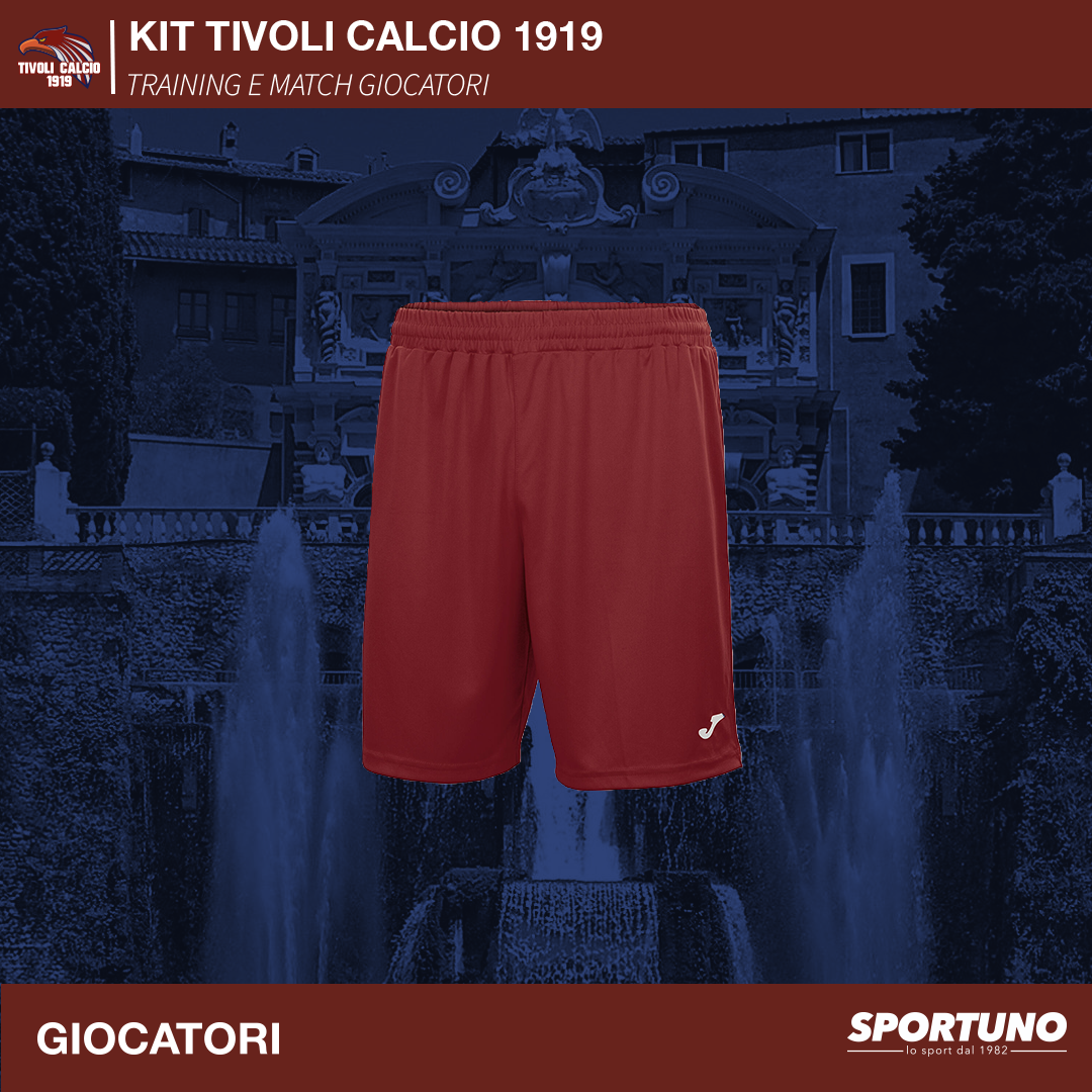 SHORT AMARANTO ALLENAMENTO TIVOLI CALCIO