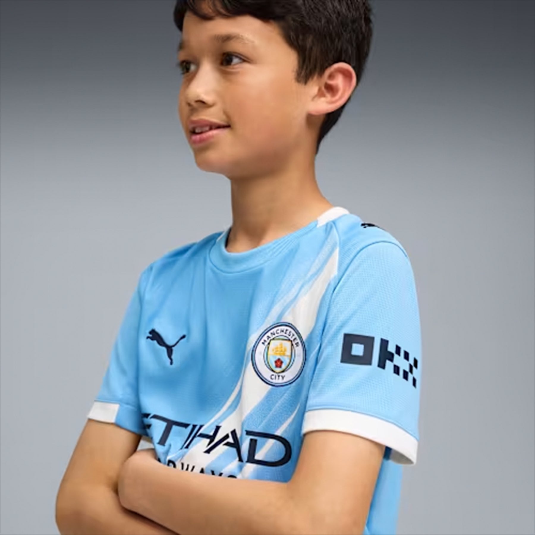 MAGLIA GARA HOME MANCHESTER CITY REPLICA 2025/26 JUNIOR