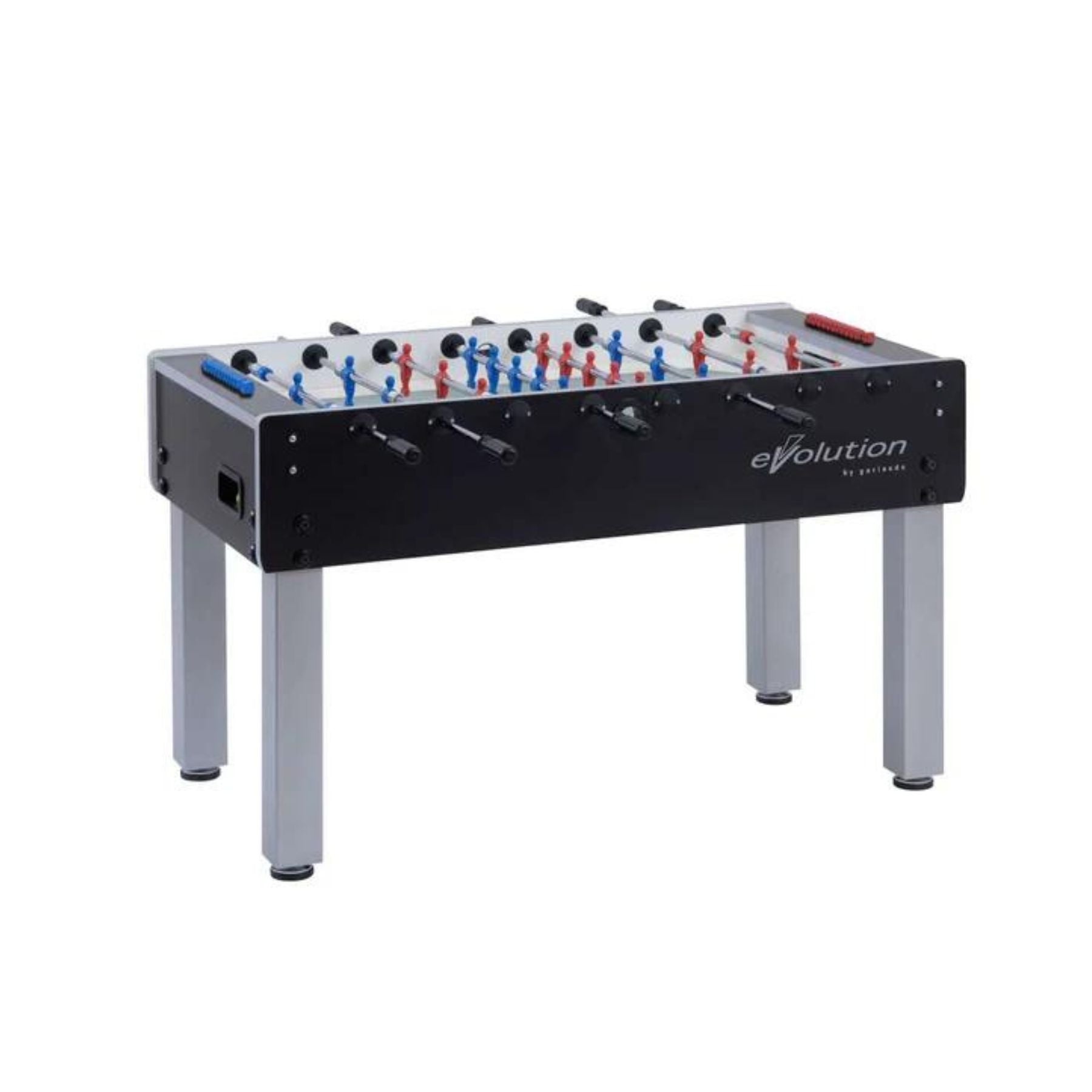 CALCIOBALILLA G-500 EVOLUTION, CON ASTE RIENTRANTI, PIANO GIOCO CORTO IN VETRO LUCIDO