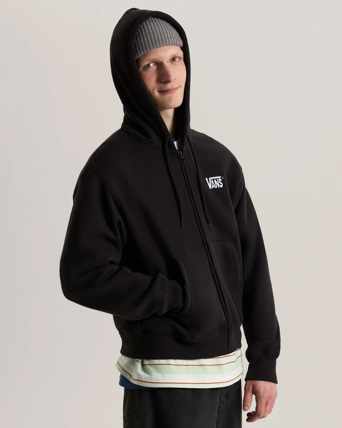 STRETCH LOGO FULL ZIP M