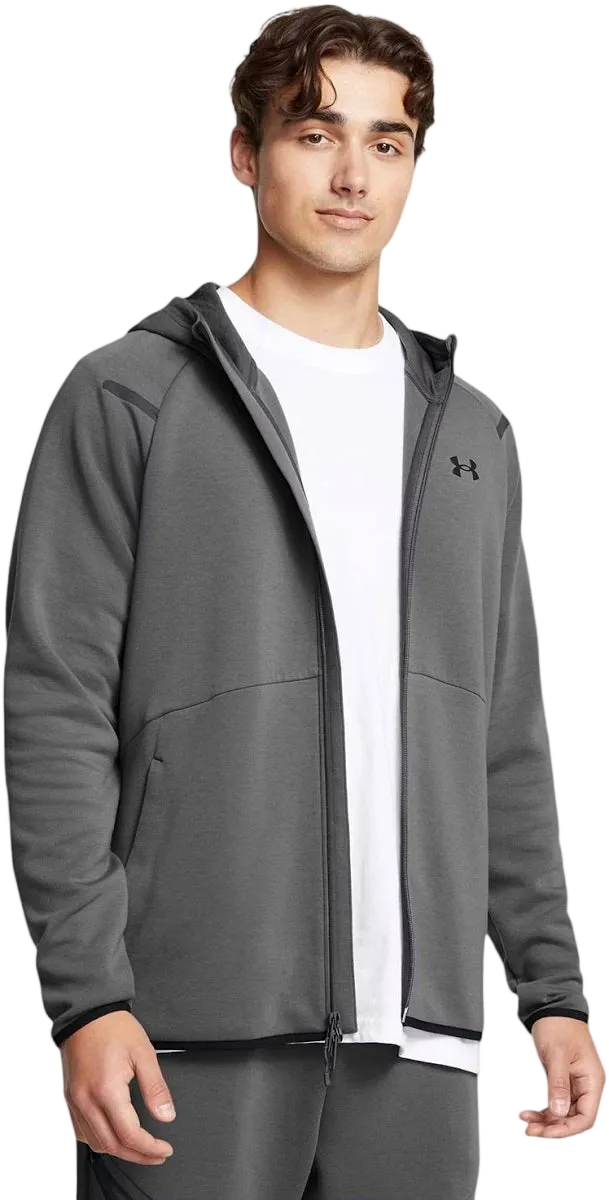 FELPA CON CAPPUCCIO E ZIP