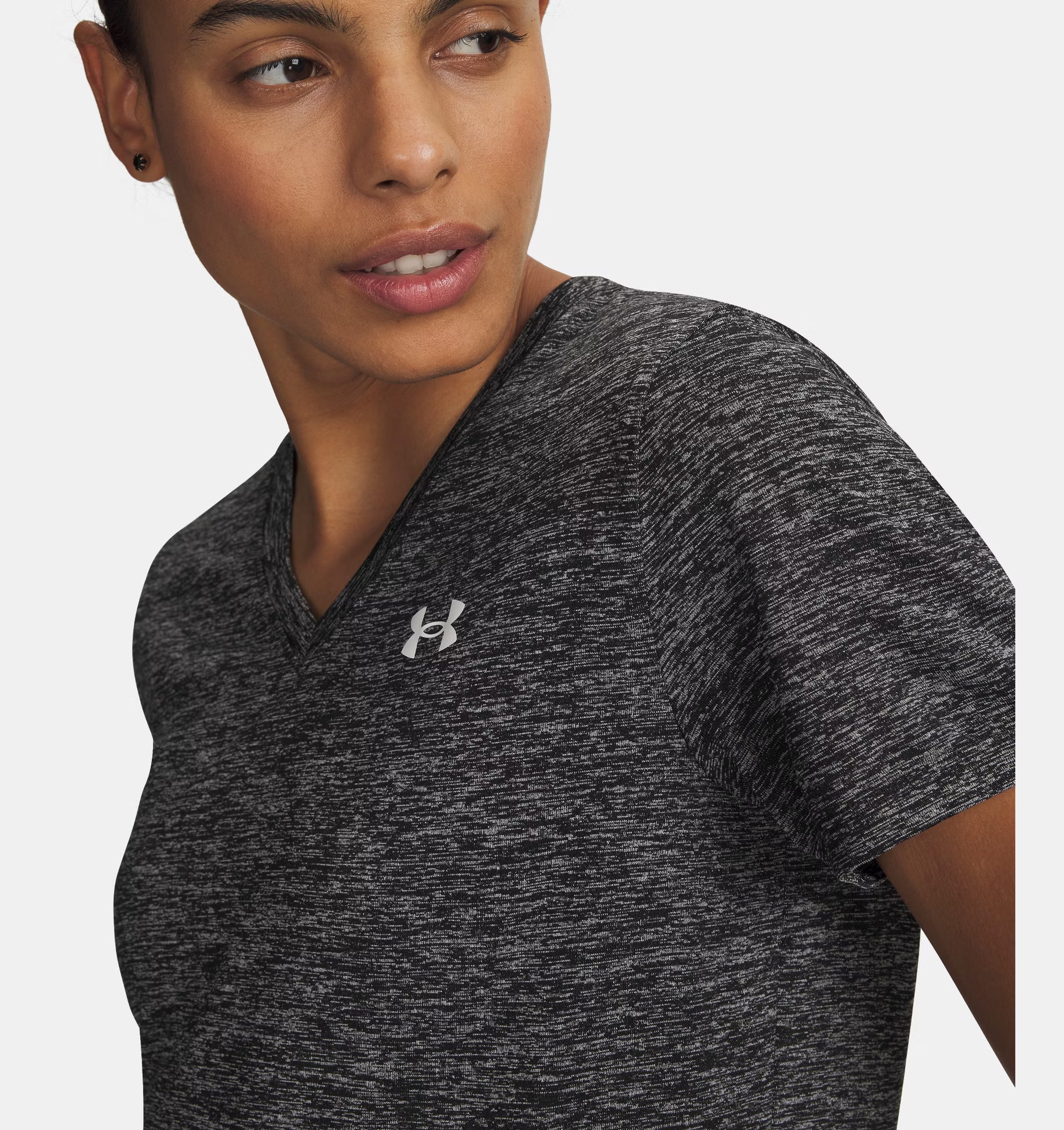 T-SHIRT UA TECH TWIST V-NECK W
