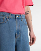 CHECK 5 BAGGY DENIM SHORT M