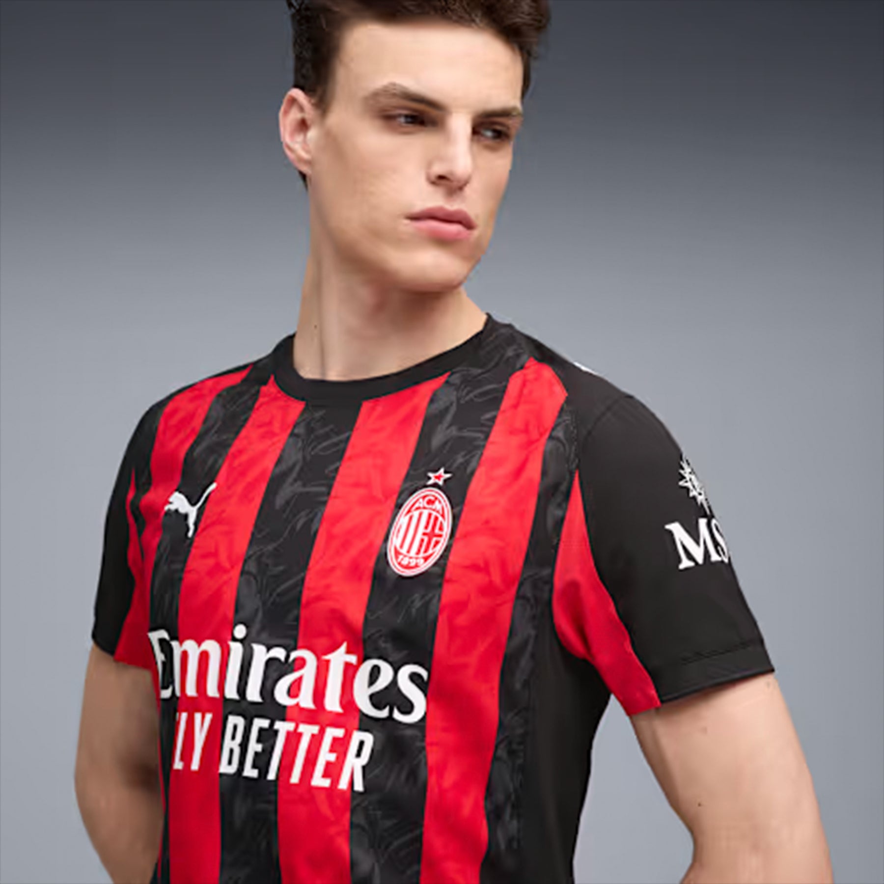 MAGLIA GARA HOME AC MILAN AUTHENTIC 25/26