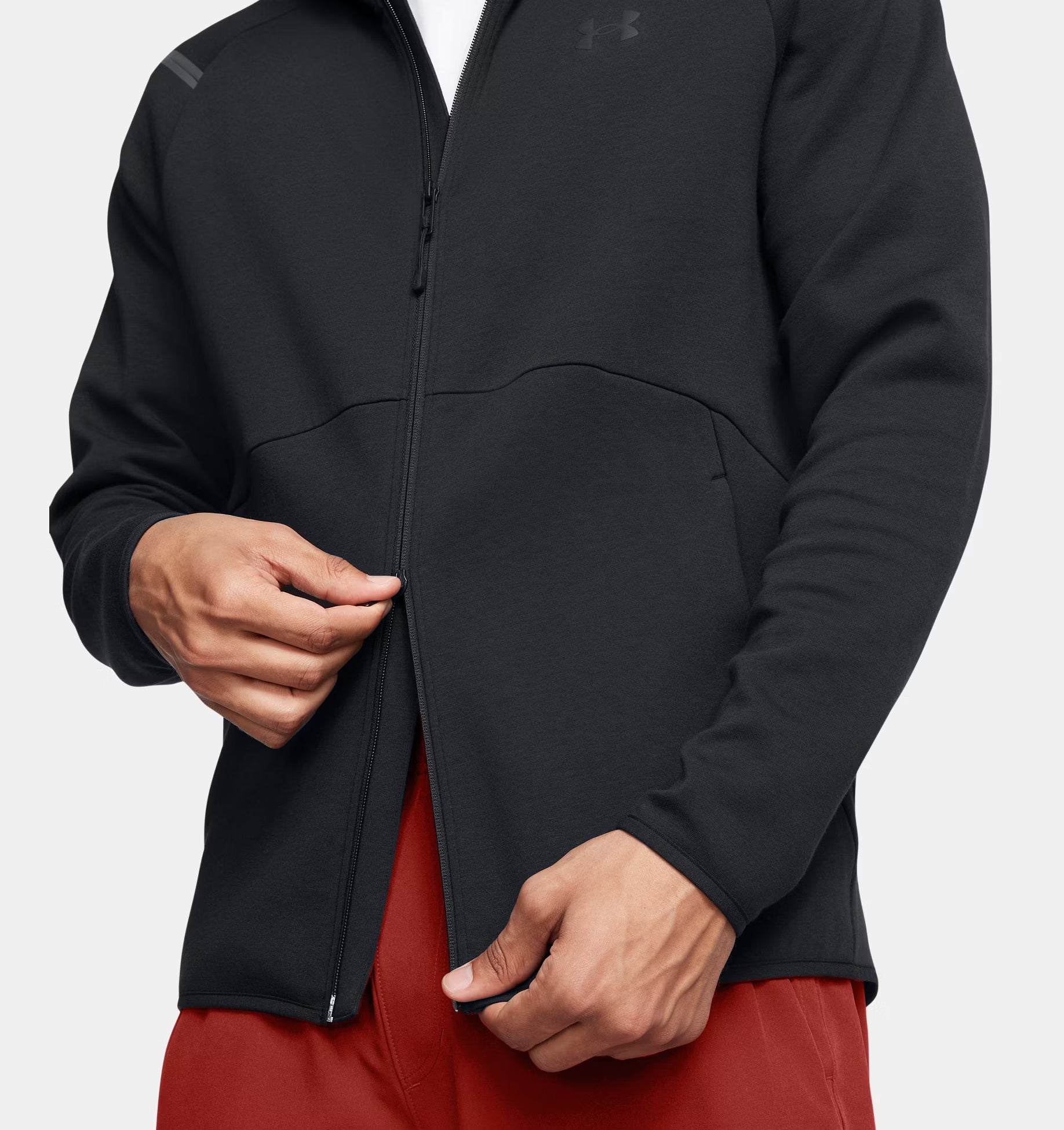FELPA CON CAPPUCCIO E ZIP