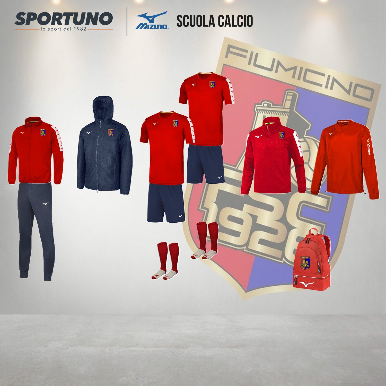 KIT SCUOLA CALCIO GIOCATORE FIUMICINO CALCIO