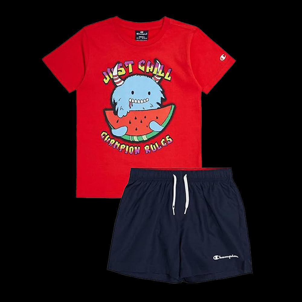 T-SHIRT + SHORT STAMPA GRANDE BOY