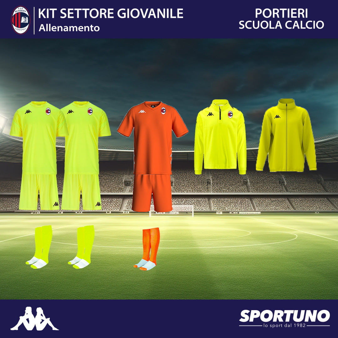ACADEMY LADISPOLI KIT PORTIERE SCUOLA CALCIO