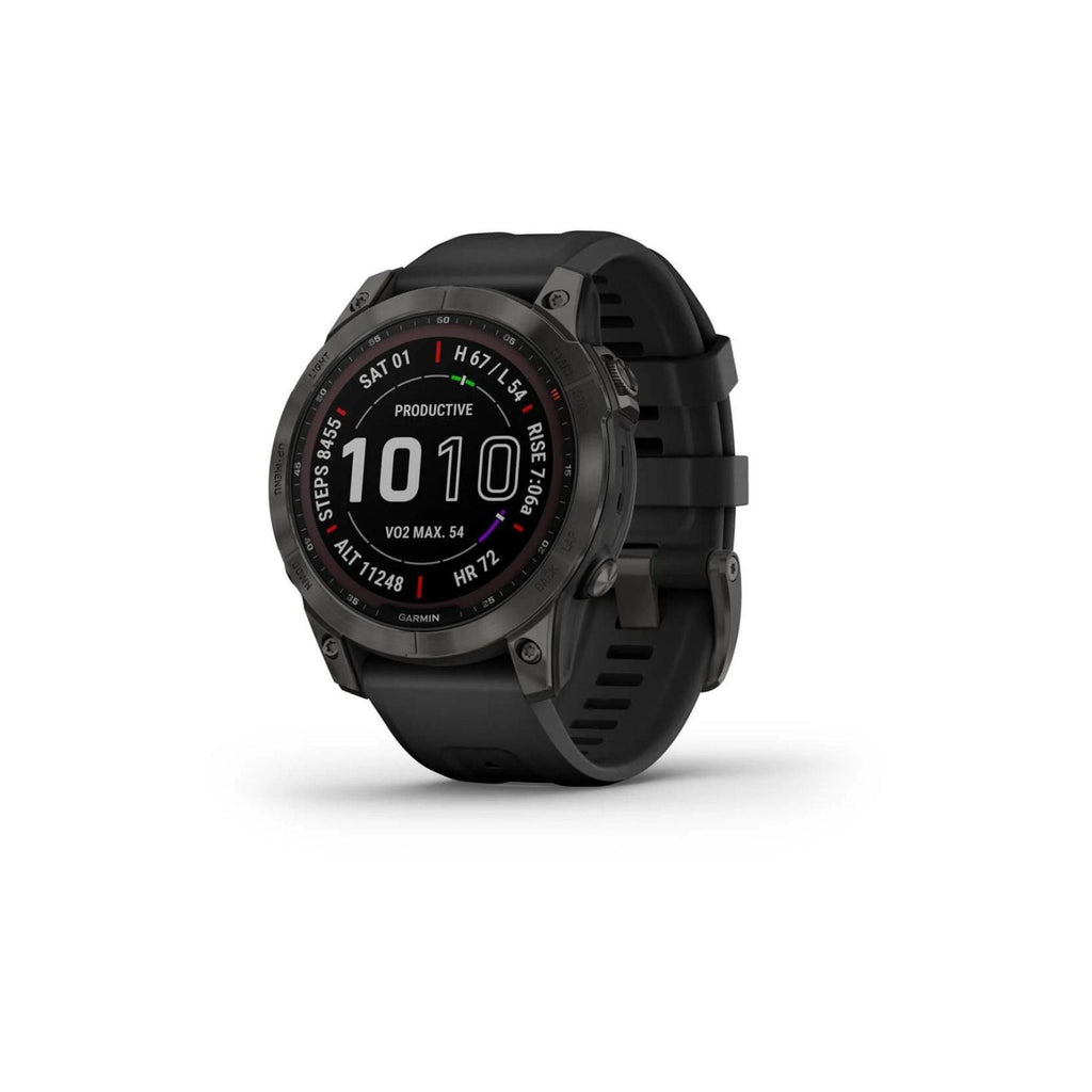 FENIX 7  Sapphire Solar Edition
Carbon Gray DLC Titanium con cinturino Black